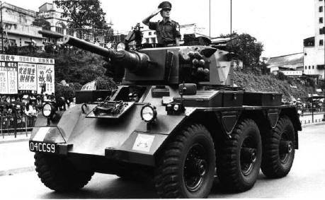 Queens birthday parade Hong Kong 72, The 14th/20th King's Hussars